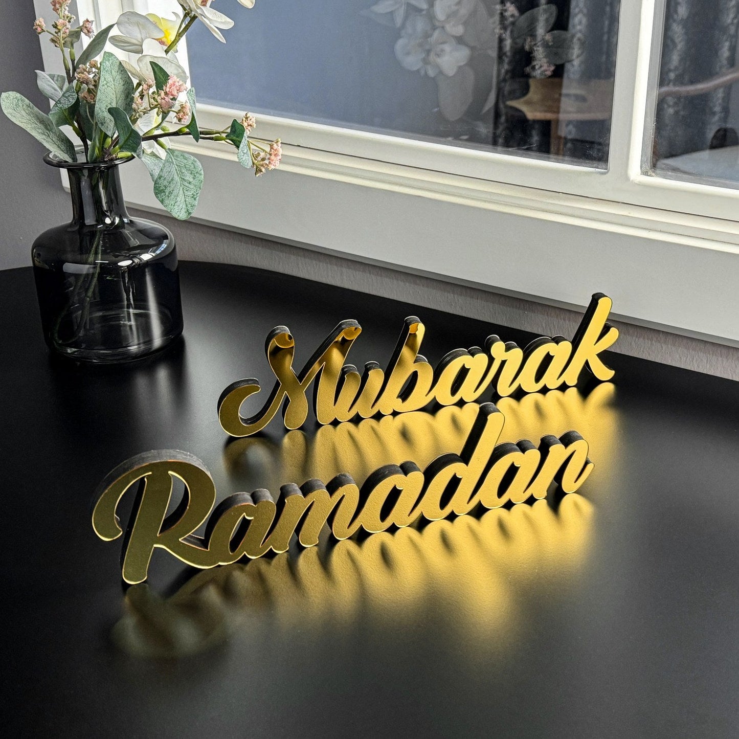 Ramadan and Mubarak Islamic Tabletop Set - Ramadan Decor