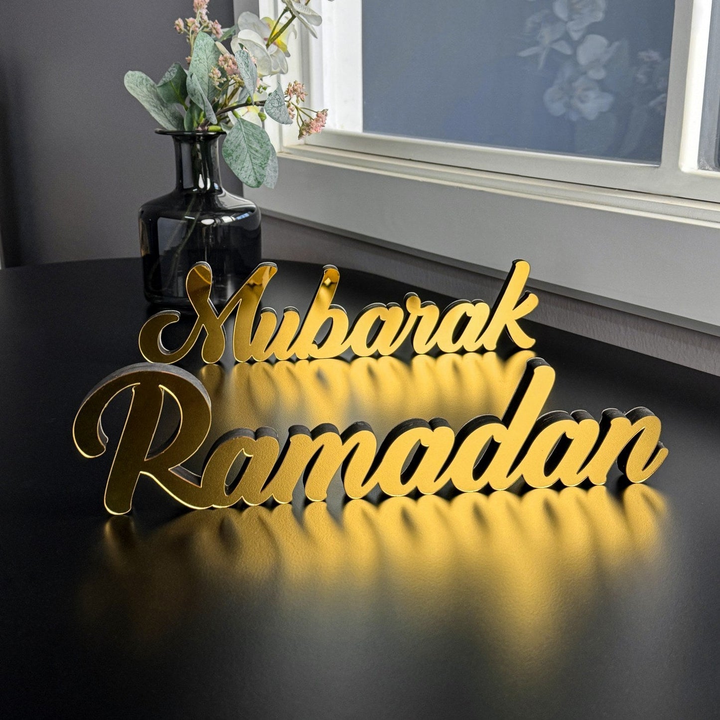 Ramadan and Mubarak Islamic Tabletop Set - Ramadan Decor