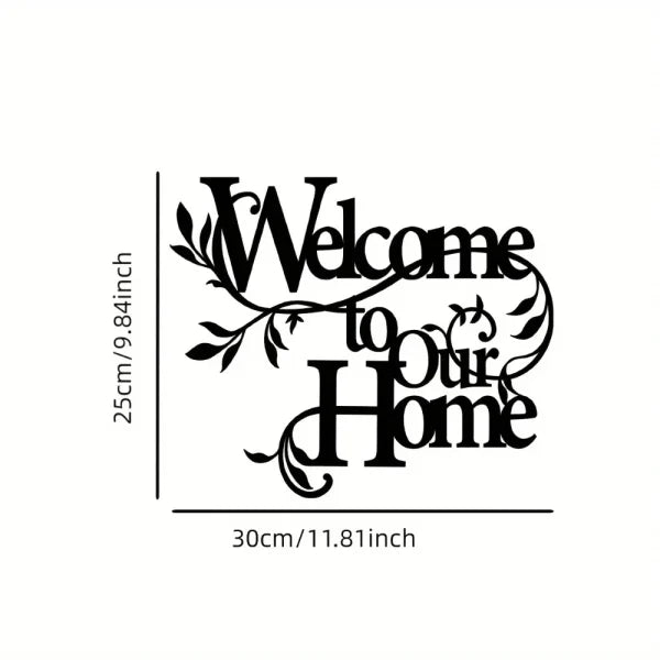 Home Decor Welcome To Our Home Wall Sign Wooden Wall Art