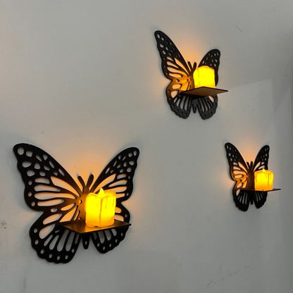 Wall Decoration 3pcs Butterfly Frame Shelf Wall Art Pack Of Three Art Home Decorations